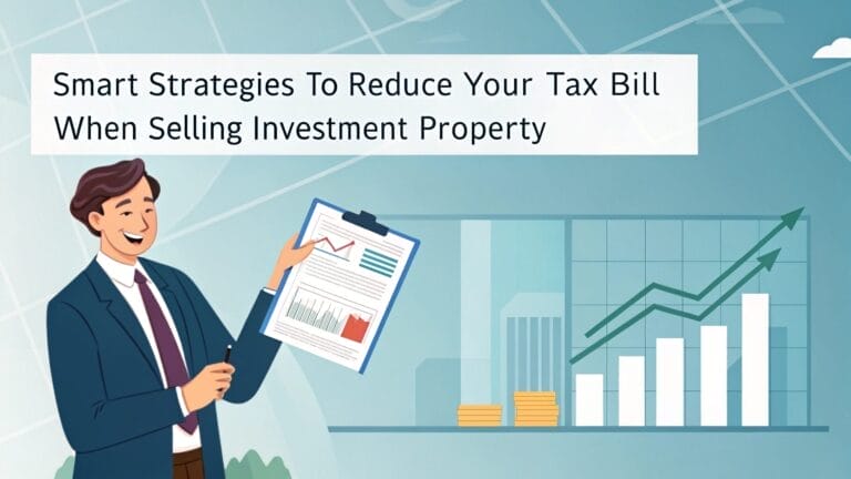 minimizing capital gains tax selling investment property